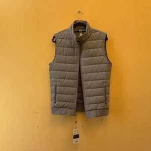 M State & Liberty Men's Gray Quilted Vest